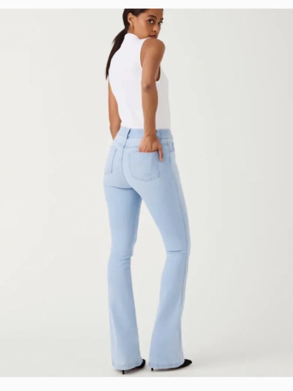 SPANX | Light Wash Blue Flare Leg Jeans NWT